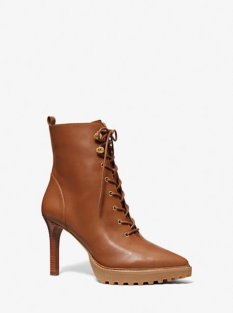 michael kors walden leather bootie|Walden Leather Bootie .